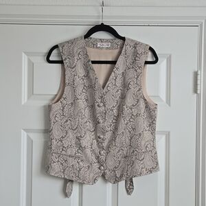 Talbots Paisley vest